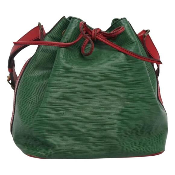 LOUIS VUITTON Epi Petit Noe Shoulder Bag Bicolor Green Red M44147 - Picture 1 of 16